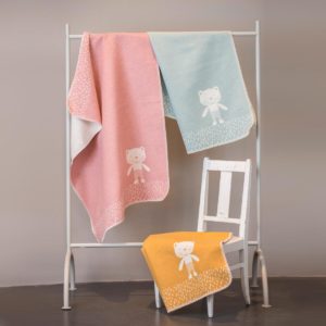 DAVID FUSSENEGGER Babydecke „Juwel“ mit Bär-Motiv | Baumwolle Viskose | 70 x 90 cm