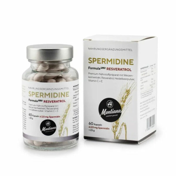 MONTIANA Spermidine Formula Plus Resveratrol, 60 Kapseln
